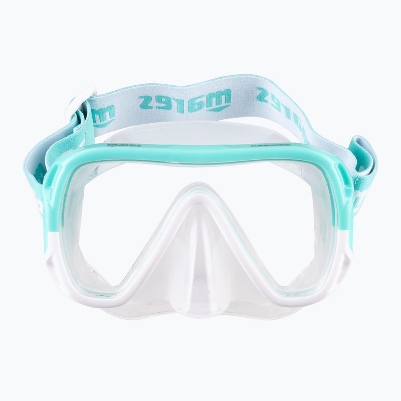 Mares Combo Keewee kit snorkel menta/bianco/chiaro 2