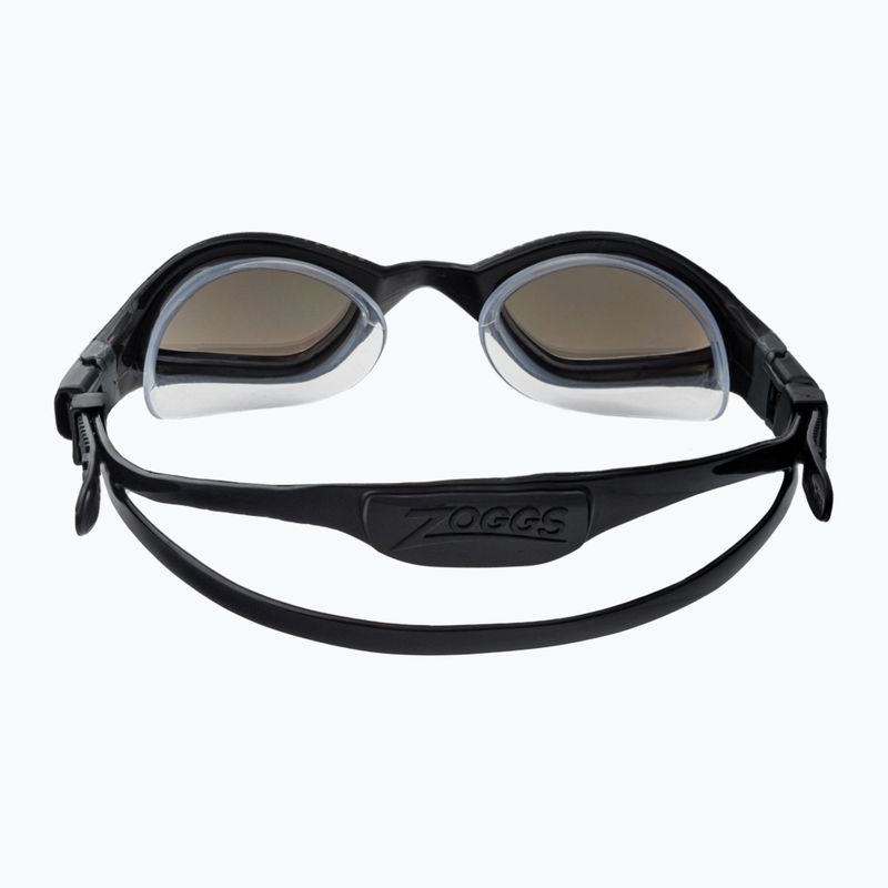 Occhiali da nuoto Zoggs Tiger LSR+ Titanium nero/grigio/oro a specchio 5