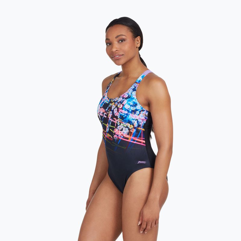 Costume intero donna Zoggs Digital Daisy Actionback 5