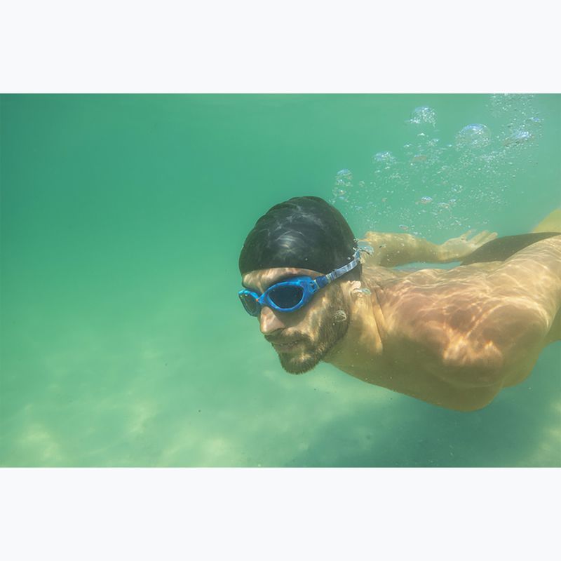 Occhiali da nuoto Zoggs Predator Flex Titanium blu/ blu/ blu a specchio 3