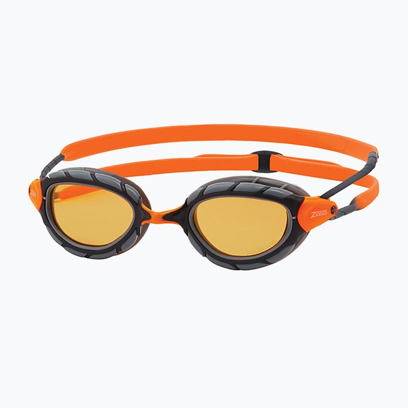 Zoggs Predator Occhiali da nuoto polarizzati Ultra grigio/ arancio/ rame polarizzato