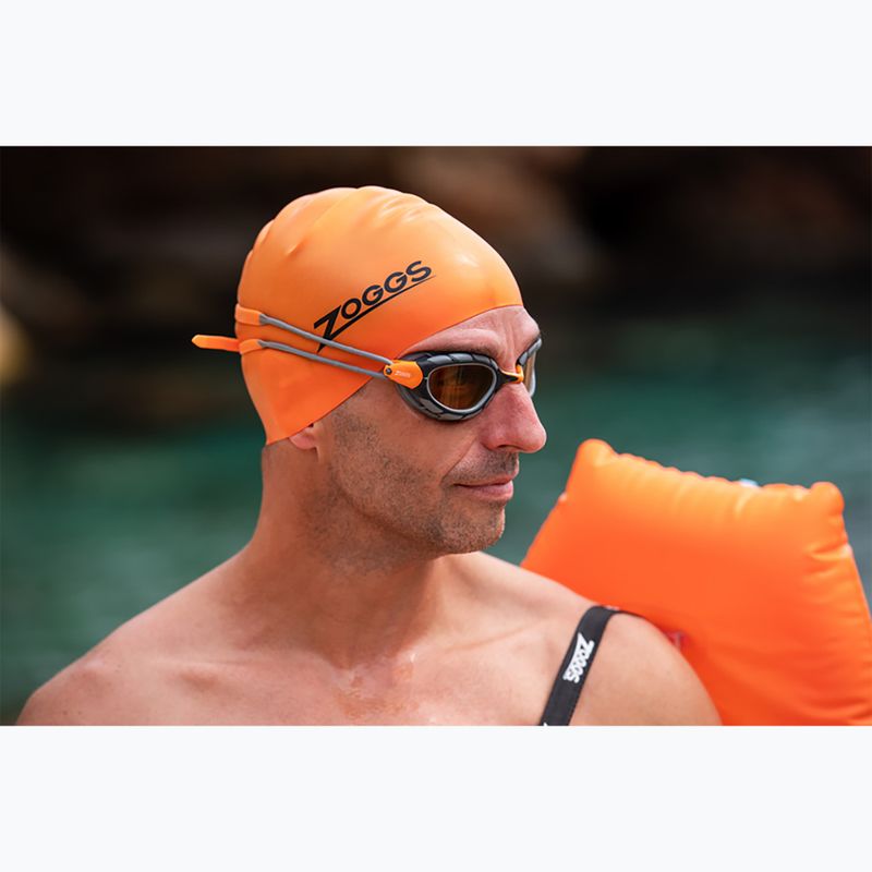 Zoggs Predator Occhiali da nuoto polarizzati Ultra grigio/ arancio/ rame polarizzato 3