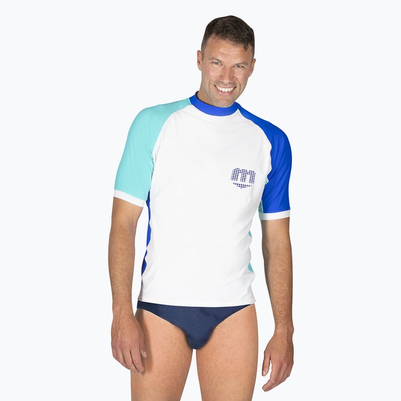 Maglia da bagno da uomo Mares Rashguard Shield bianco