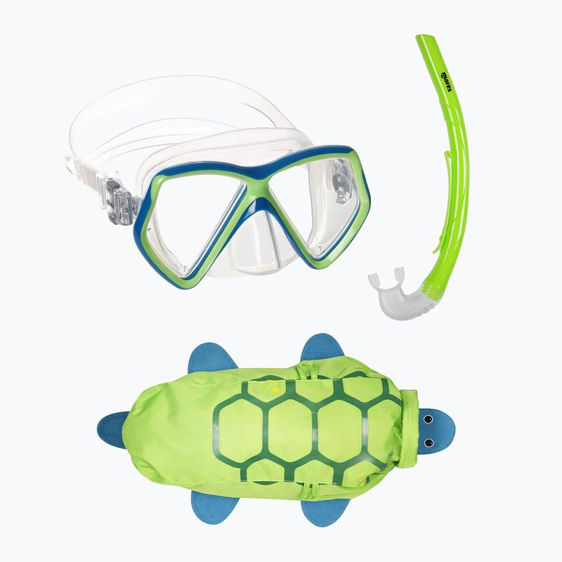 Mares Combo Zoo verde set snorkeling per bambini