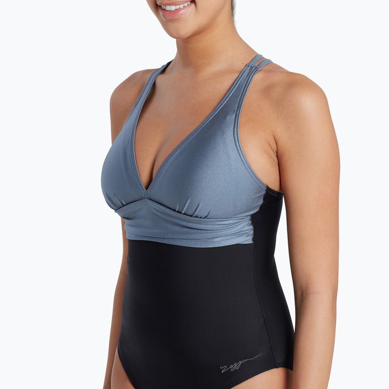 Costume intero donna Zoggs Seamarine Panel Crossback 6