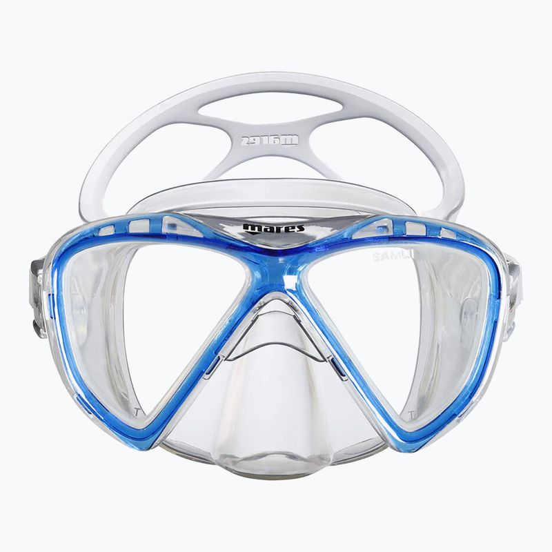 Maschera da snorkeling Mares Samui Mid blue reflex/clear 2