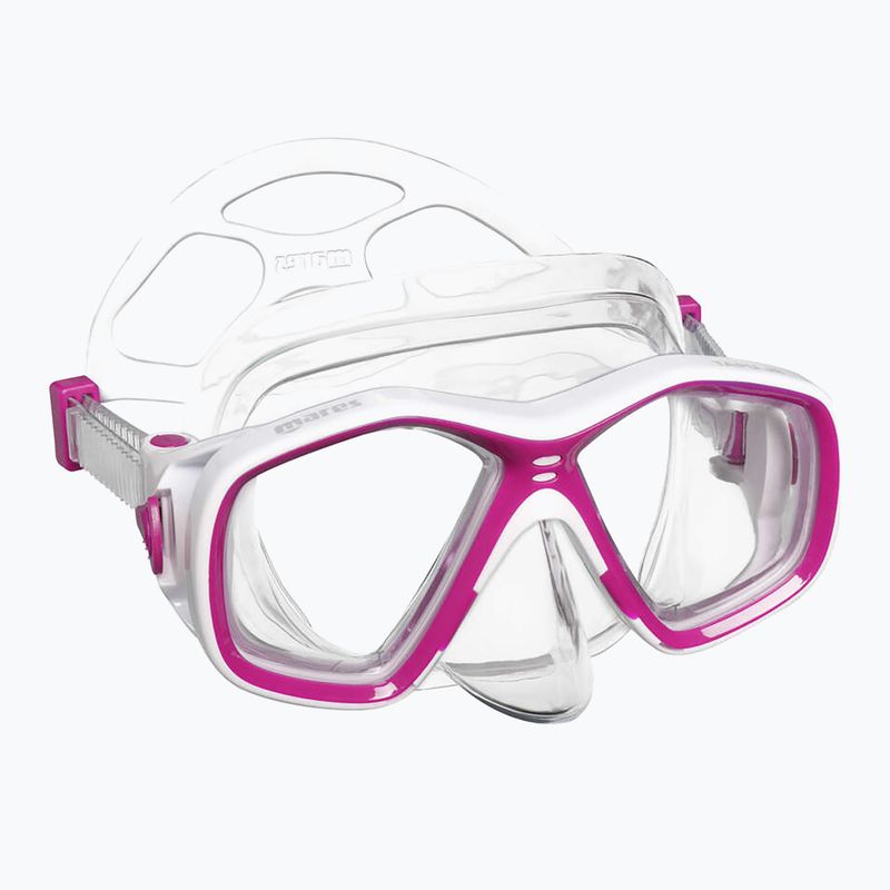 Set per snorkeling per bambini Mares Tapu Jr pink/white/clear 2