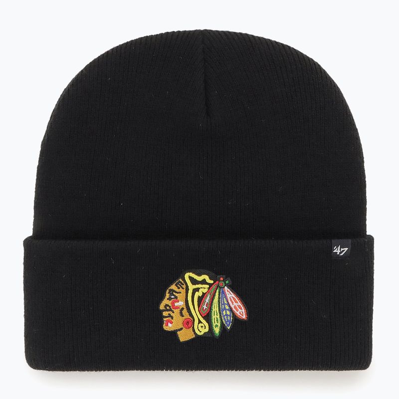 47 Marca NHL Chicago Blackhawks Haymaker berretto invernale nero
