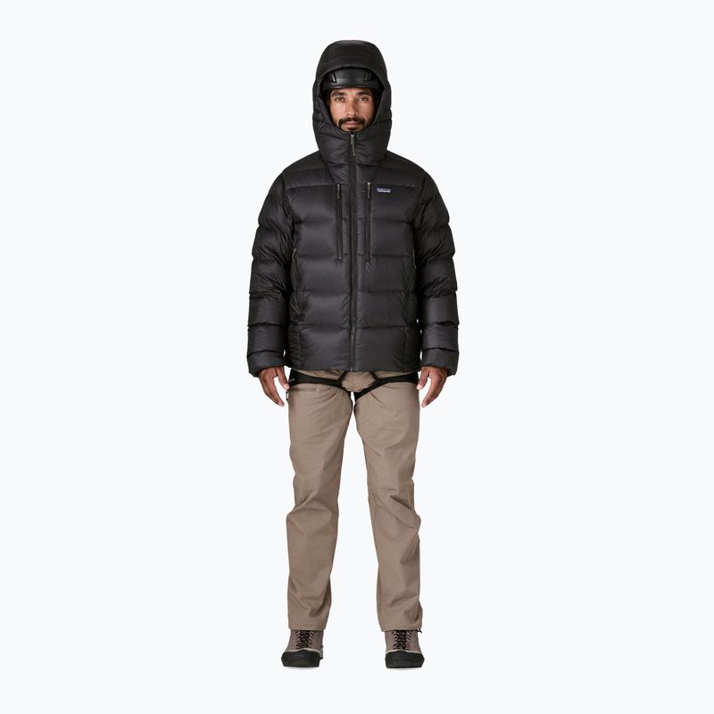 Felpa con cappuccio da uomo Patagonia Fitz Roy Down Hoody nero 2