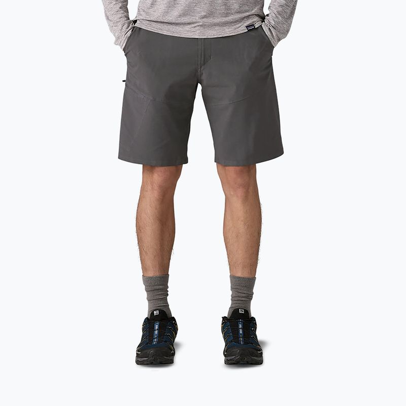 Pantaloncini Patagonia Terravia Trail 10" da uomo, grigio forgia