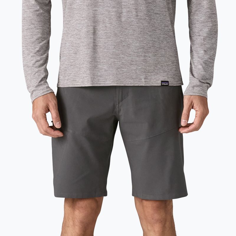 Pantaloncini Patagonia Terravia Trail 10" da uomo, grigio forgia 4