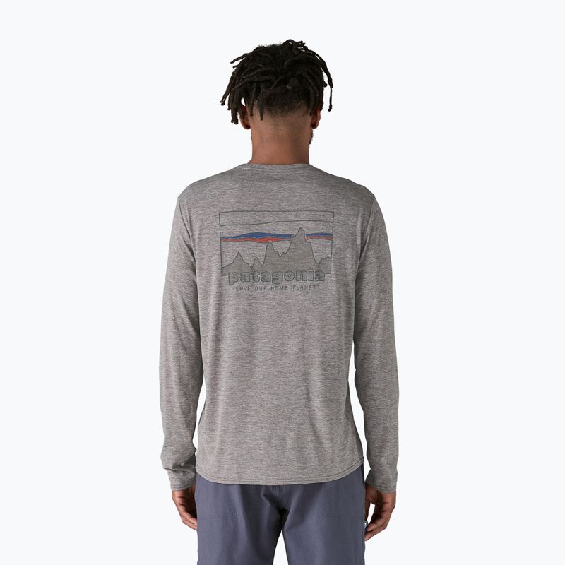 Camicia Patagonia Cap Cool Daily Graphic Uomo 73 skyline/grigio piuma Longsleeve 5