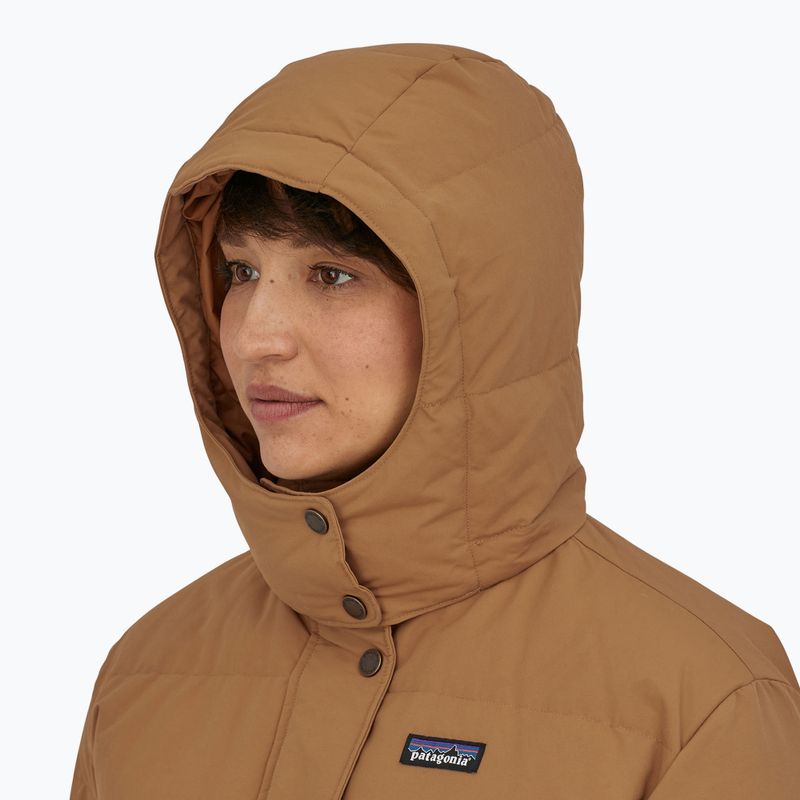 Patagonia Downdrift Parka da donna in piumino nido marrone 3
