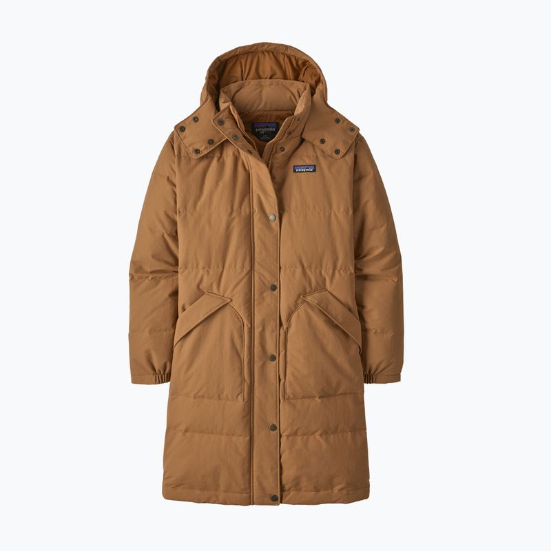 Patagonia Downdrift Parka da donna in piumino nido marrone 6
