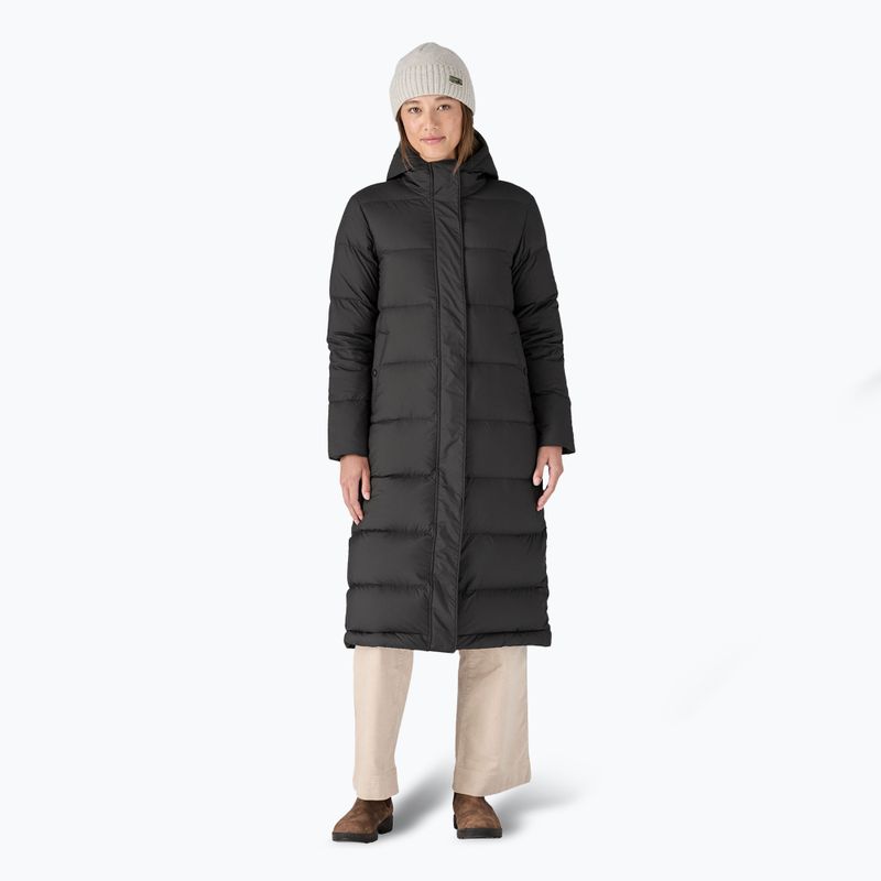 Parka lungo Patagonia Silent Down donna nero