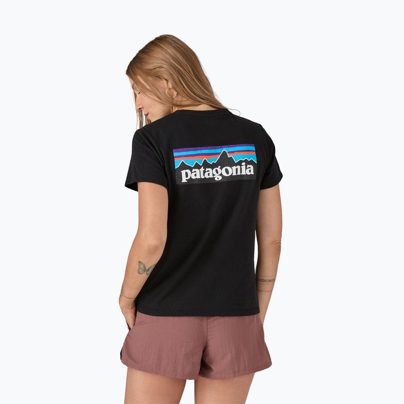 Patagonia P-6 Logo Responsabili-Tee donna nero 2