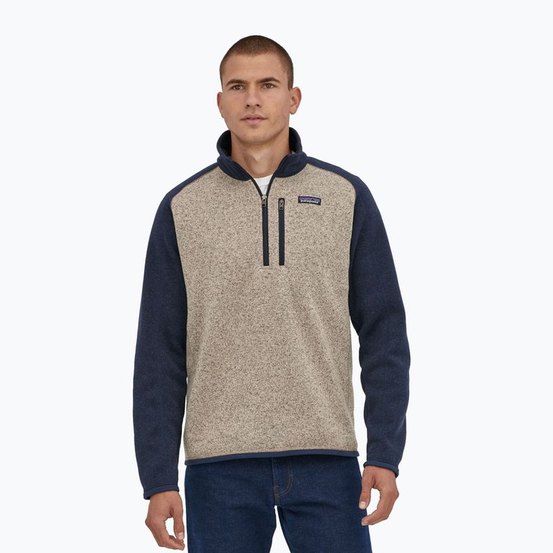 Felpa in pile da uomo Patagonia Better Sweater 1/4 Zip oar tan