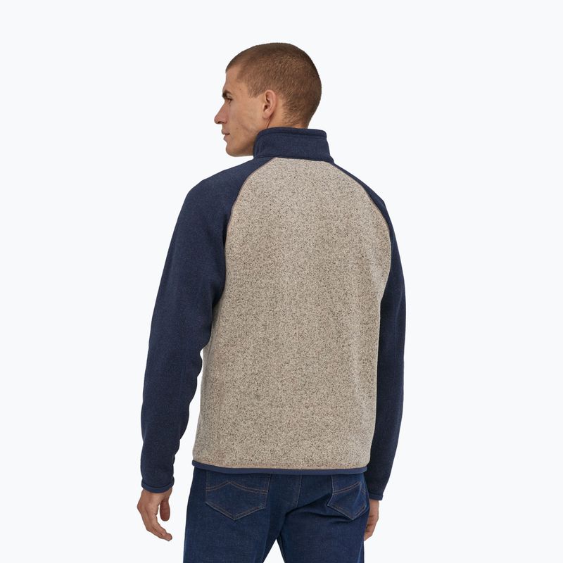 Felpa in pile da uomo Patagonia Better Sweater 1/4 Zip oar tan 2