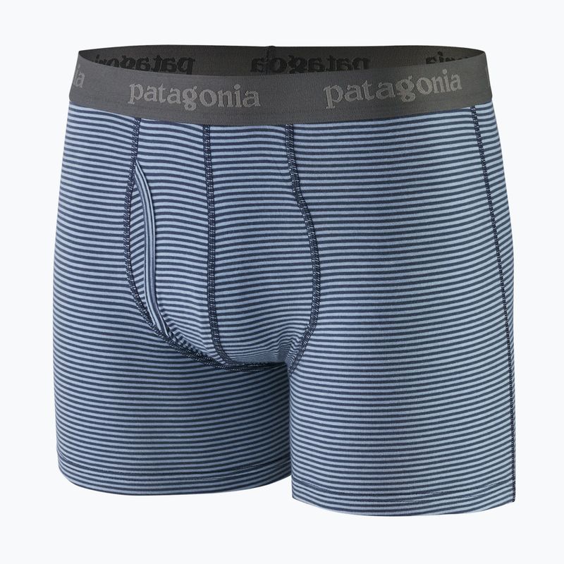 Patagonia uomo Essential Boxer Briefs 3" fathom stripe/new navy