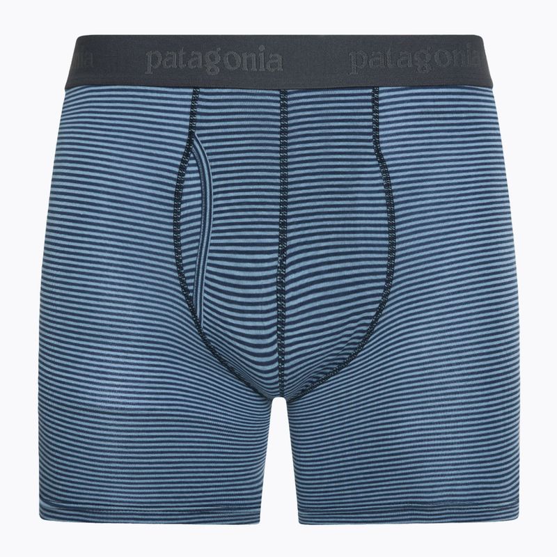 Patagonia uomo Essential Boxer Briefs 6" fathom stripe/new navy