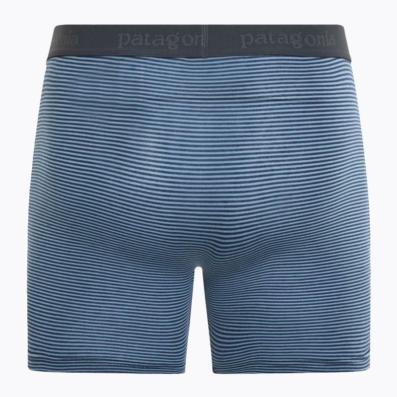 Patagonia uomo Essential Boxer Briefs 6" fathom stripe/new navy 2