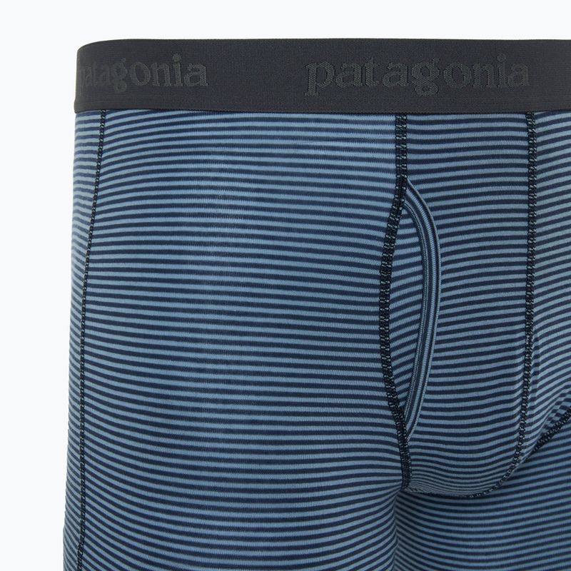 Patagonia uomo Essential Boxer Briefs 6" fathom stripe/new navy 3