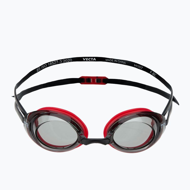 Occhiali da nuoto TYR Vecta Racing fumo/rosso/nero 2