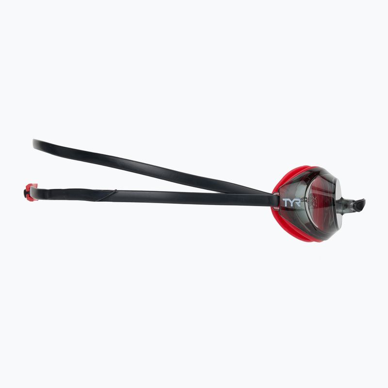 Occhiali da nuoto TYR Vecta Racing fumo/rosso/nero 3