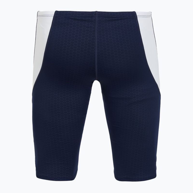 Jammer da nuoto da uomo TYR Durafast Elite Curve Splice Hexa Jammer navy/white 2