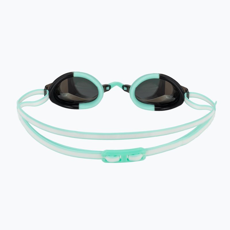 Occhiali da nuoto da donna TYR Blackops 140 Ev Racing Mirrored oro/ menta/ bianco 4