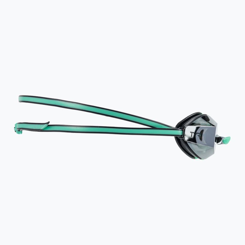 Occhiali da nuoto da donna TYR Blackops 140 Ev Racing Mirrored argento/ menta/nero 3