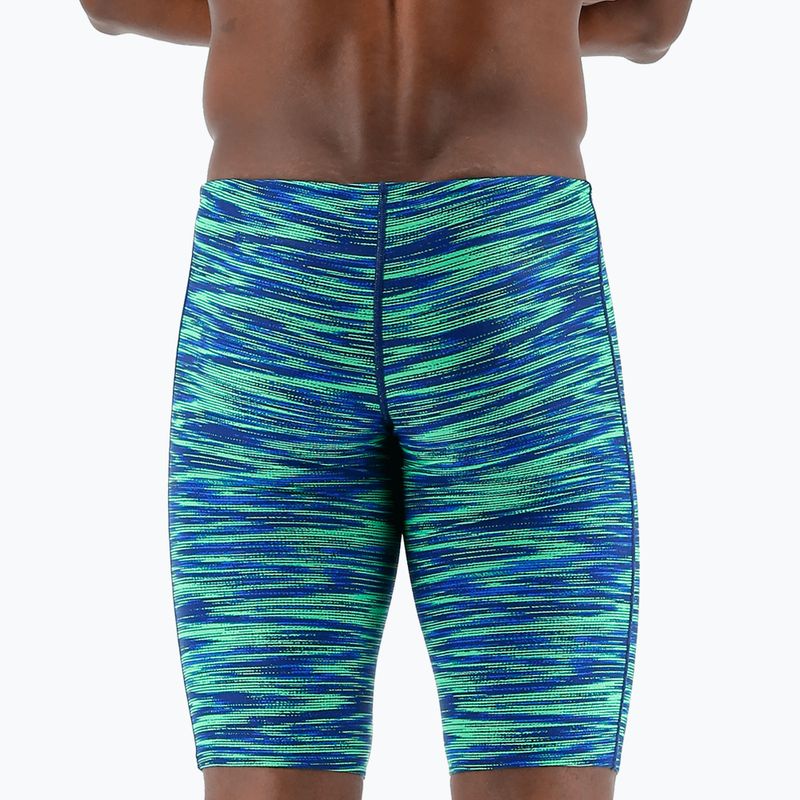 Costume da bagno TYR Fizzy Jammer da uomo blu/verde 5