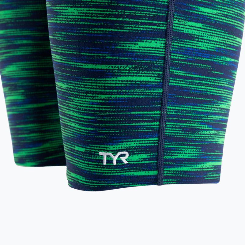 Costume da bagno TYR Fizzy Jammer da uomo blu/verde 3