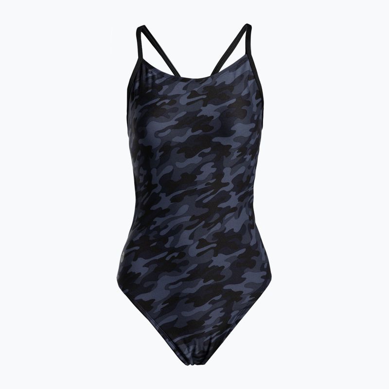 Costume da bagno intero donna TYR Midnight Camo Cutoutfit navy