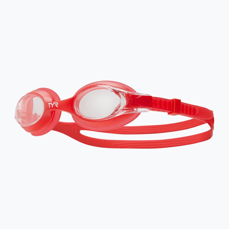 Occhialini da nuoto TYR per bambini Swimple chiaro/rosso