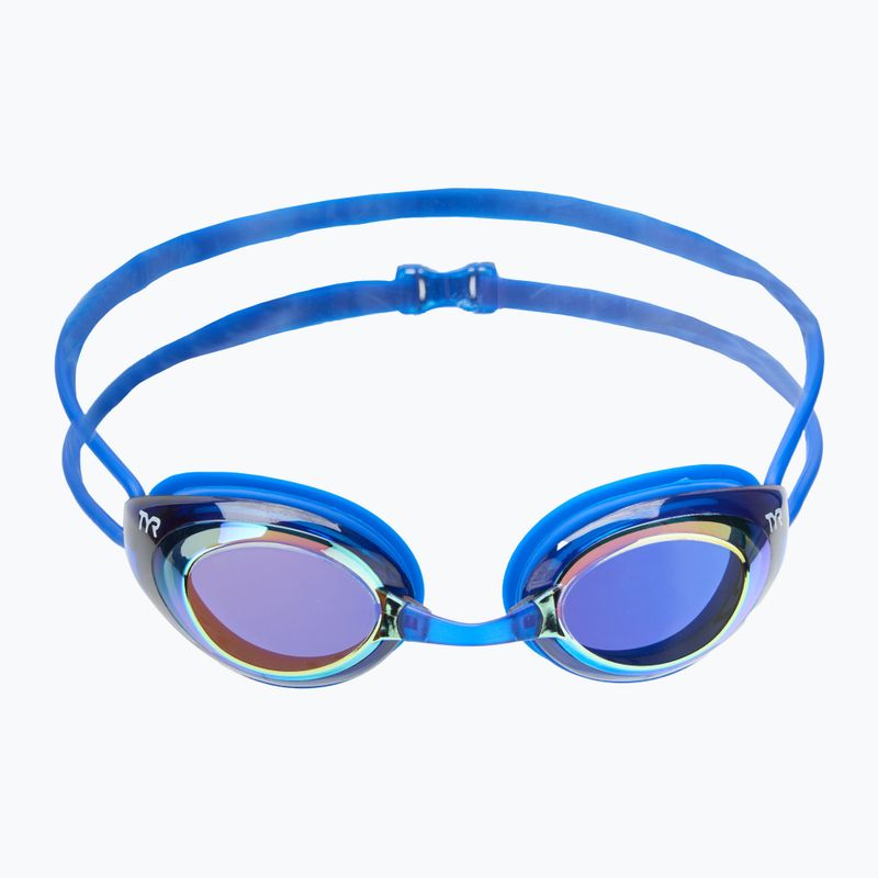 Occhiali da nuoto TYR Blackhawk Racing Mirrored oro/ royal 2