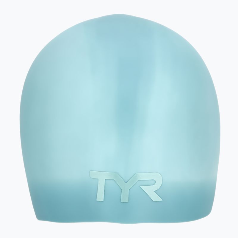 Cuffia TYR Long Hair Wrinkle Free Silicone light blue