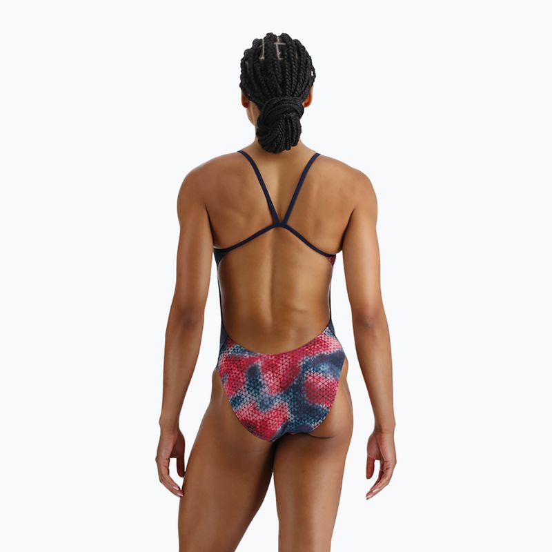 Costume intero TYR Starhex Cutoutfit donna rosso/multi 4