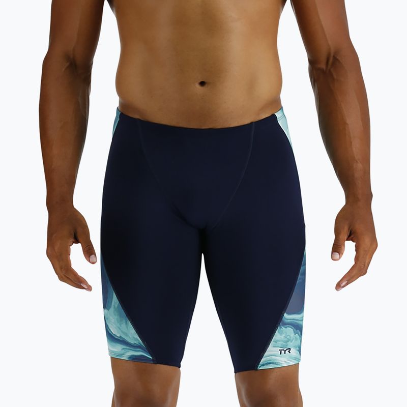 TYR Mezio Blade Swim Jammer Uomo verde acqua/multi 4