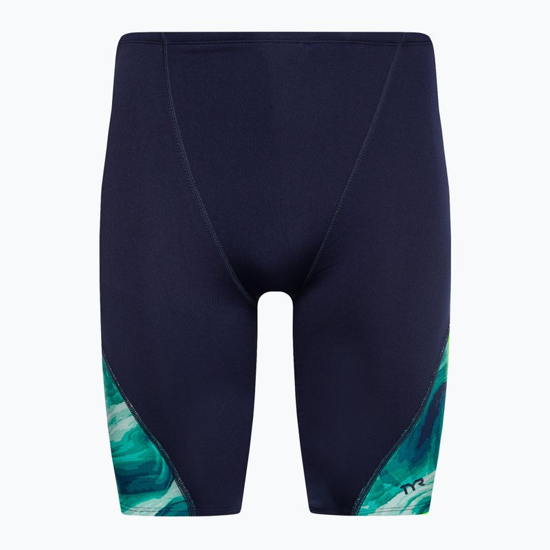 TYR Mezio Blade Swim Jammer Uomo verde acqua/multi