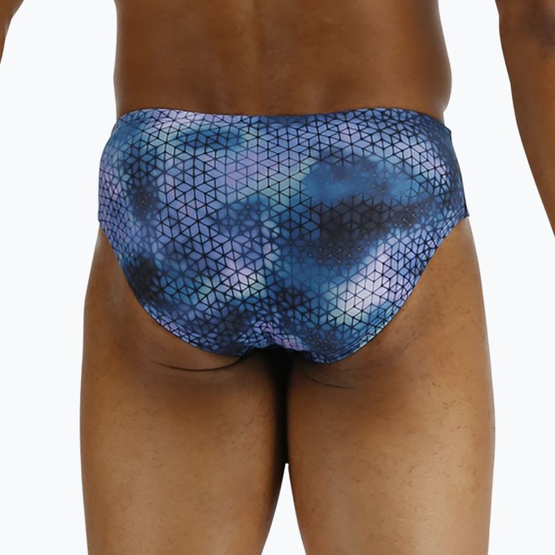 Slip da bagno TYR Starhex Racer blu ghiaccio da uomo 2