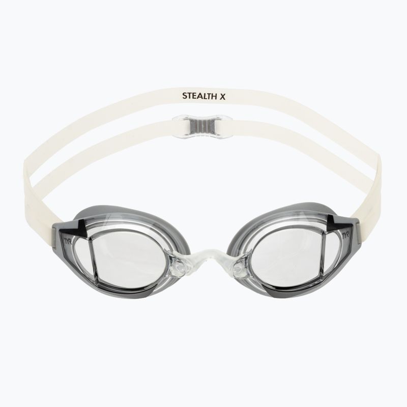 Occhialini da nuoto TYR Stealth-X Race clear/silver 2