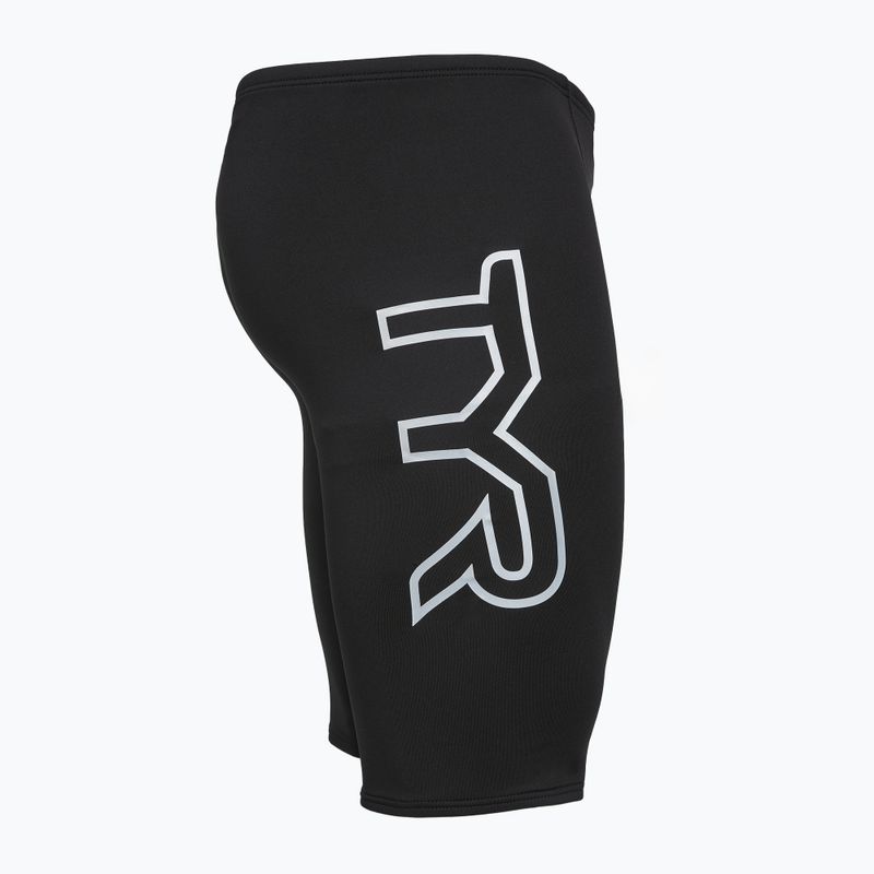 Jammer da nuoto uomo TYR Soild Large Logo Jammer black 5