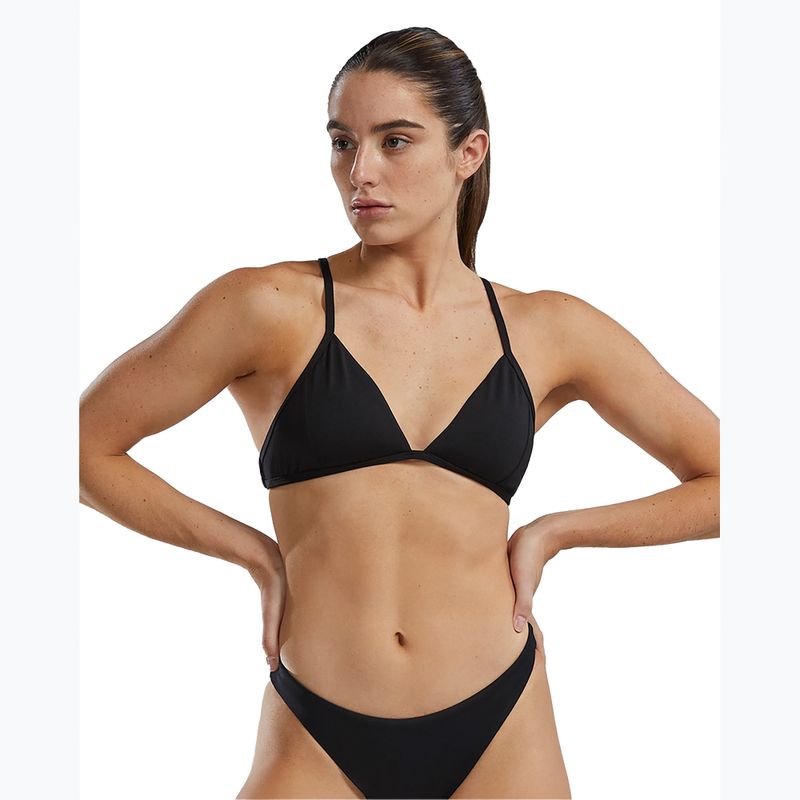 TYR Solid Triangle Tieback top costume da bagno nero