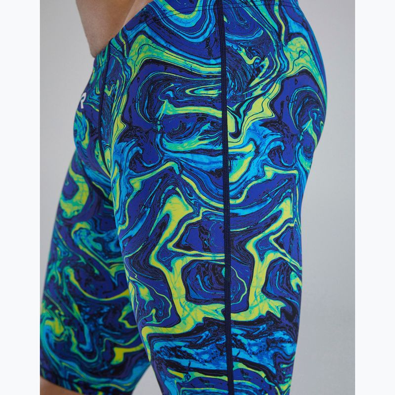 Jammer da uomo per nuoto TYR Thresher Jammer Hyperblitz blue/green 3