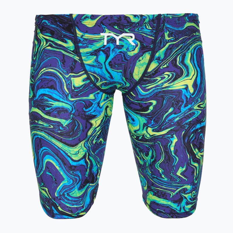 Jammer da uomo per nuoto TYR Thresher Jammer Hyperblitz blue/green
