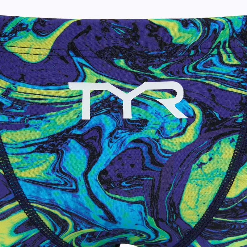 Jammer da uomo per nuoto TYR Thresher Jammer Hyperblitz blue/green 3