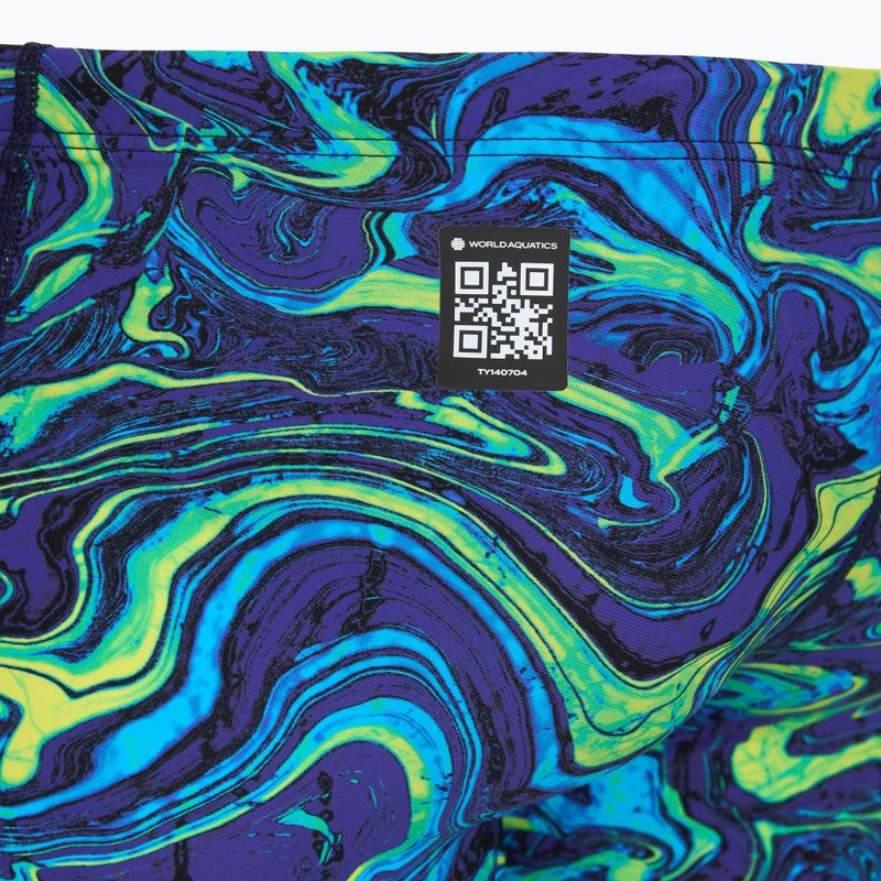 Jammer da uomo per nuoto TYR Thresher Jammer Hyperblitz blue/green 4