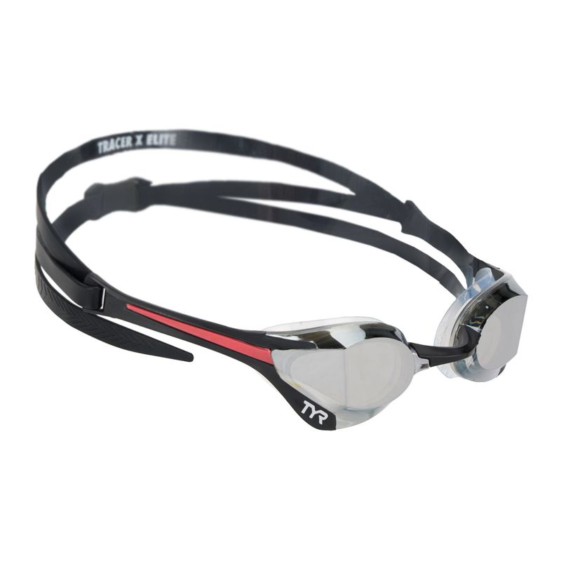 Occhialini da nuoto TYR Tracer-X Elite Mirrored argento/multi