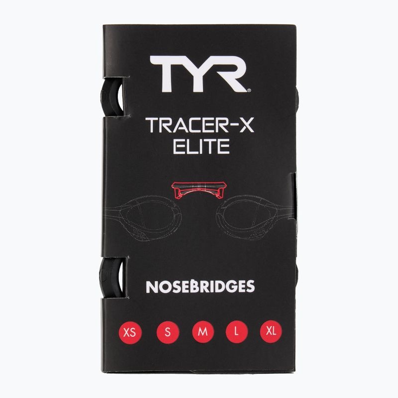 Occhialini da nuoto TYR Tracer-X Elite Mirrored argento/multi 5